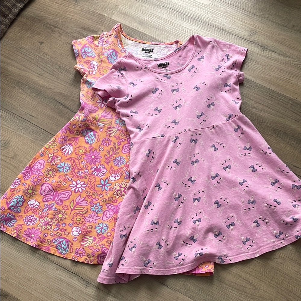 Pink and Orange Kids Dresses